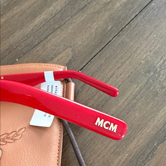 MCM Red and Gold Sunglasses - Picture 3 of 9